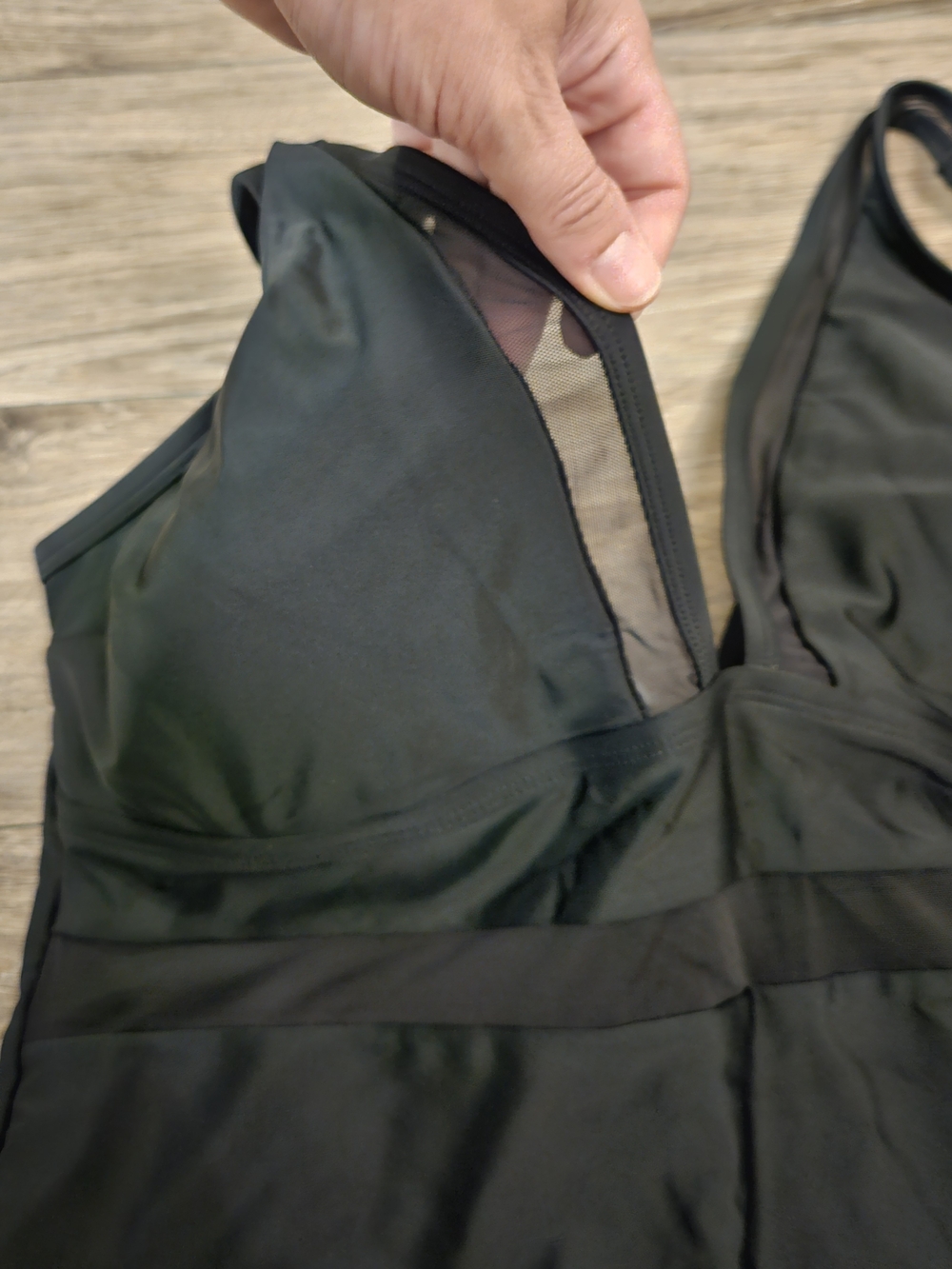 Cupshe Black Plunge One-Piece Swimsuit Size 2x - Picture 2 of 11